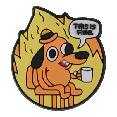 This is FIne Dog Meme Croc Charms for Crocs | Jibbitz