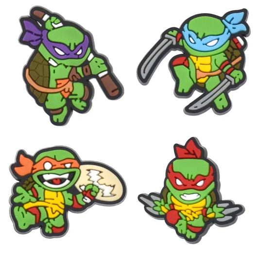 Teenage Mutant Ninja Turtles Leonardo Donatello Michaelangelo Raphael Croc Charms for Crocs | Jibbitz