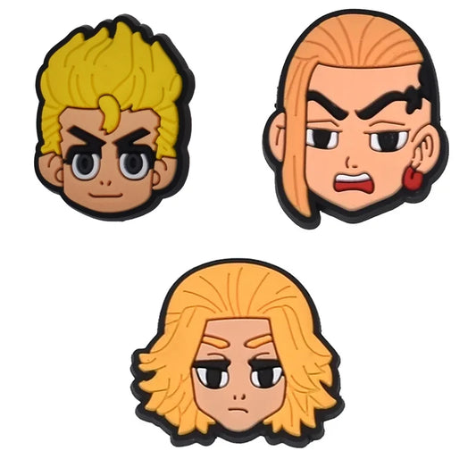 Tokyo Revengers Takemichi Manjiro Sano Ken Ruguji Croc Charms for Crocs | Jibbitz