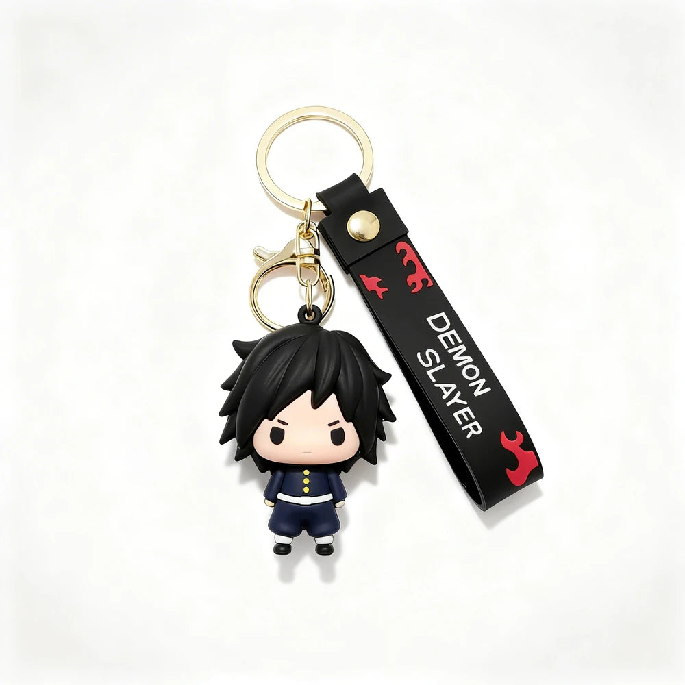 Keychain with character from 'Demon Slayer' on a white background