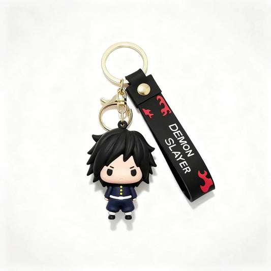 Keychain with character from 'Demon Slayer' on a white background