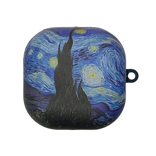Van Gogh's Starry Night Oil Painting Cover for Galaxy Buds Live and Galaxy Buds 2 and Galaxy Buds 2 Pro and Galaxy Buds FE and Galaxy Buds Pro