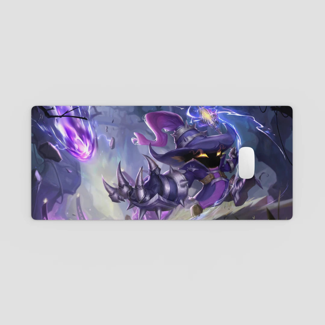 Phone case with fantasy character design on a light gray background