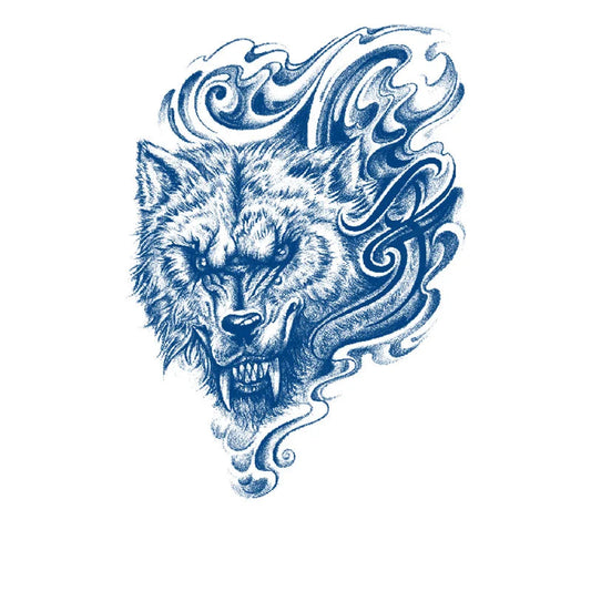 Angry Fierce Werewolf Semi-Permanent Jagua Tattoo