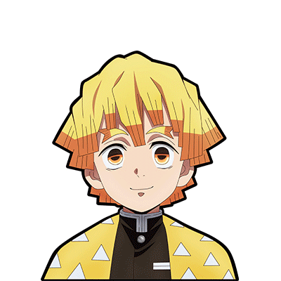 Zenitsu Agatsuma Demon Slayer 3D Motion Car Window Sticker